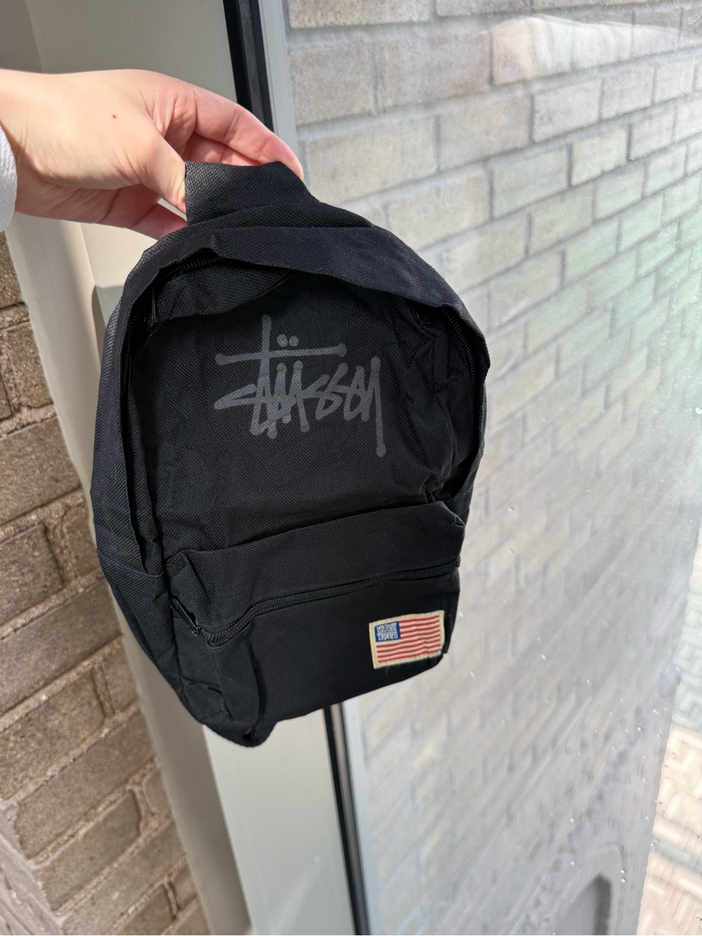 Japanese Magazine Gift Stussy Black Small Crossbody Bag - Picture 3 of 5